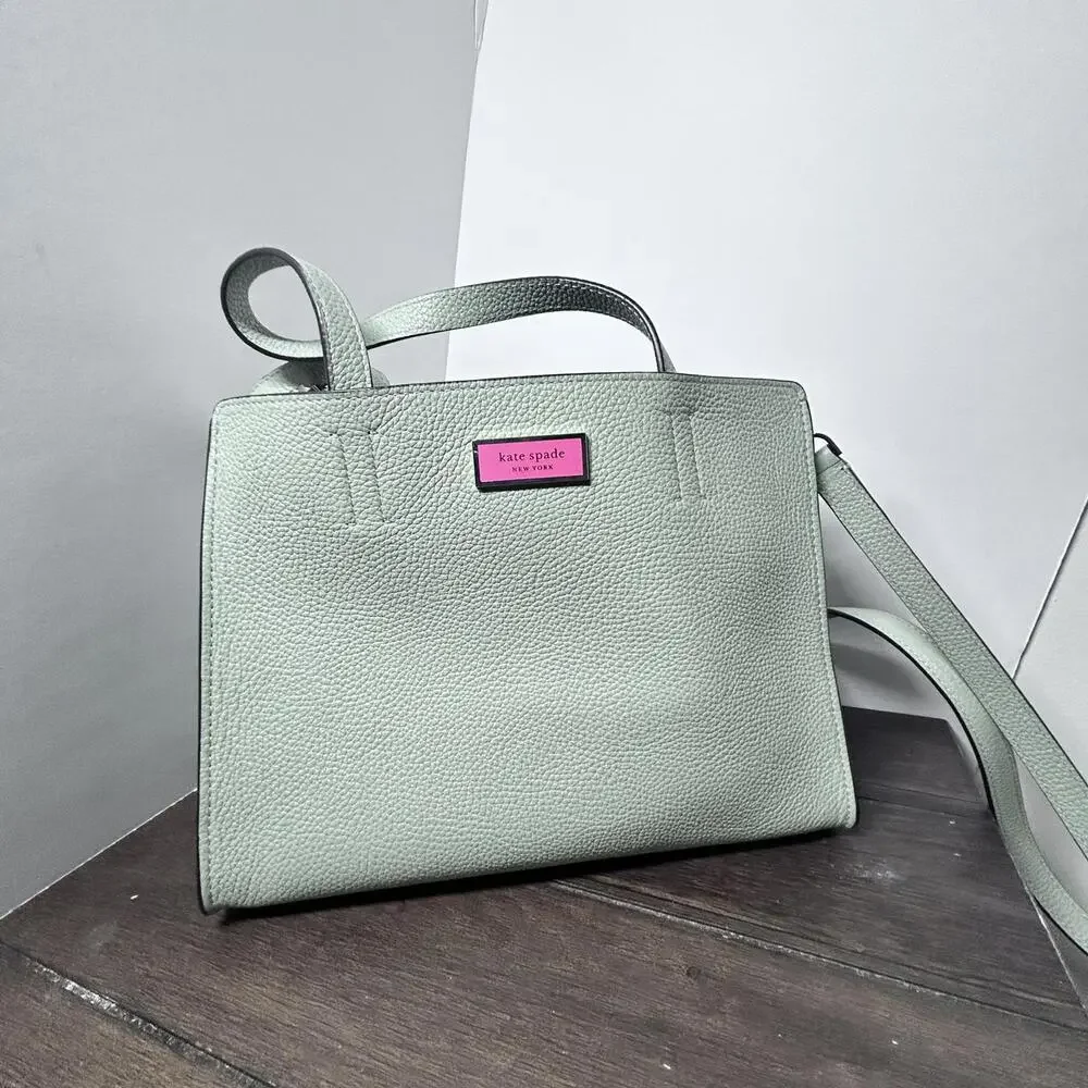 Kate Spade Leather thumb medium‎ satchel handbag Green